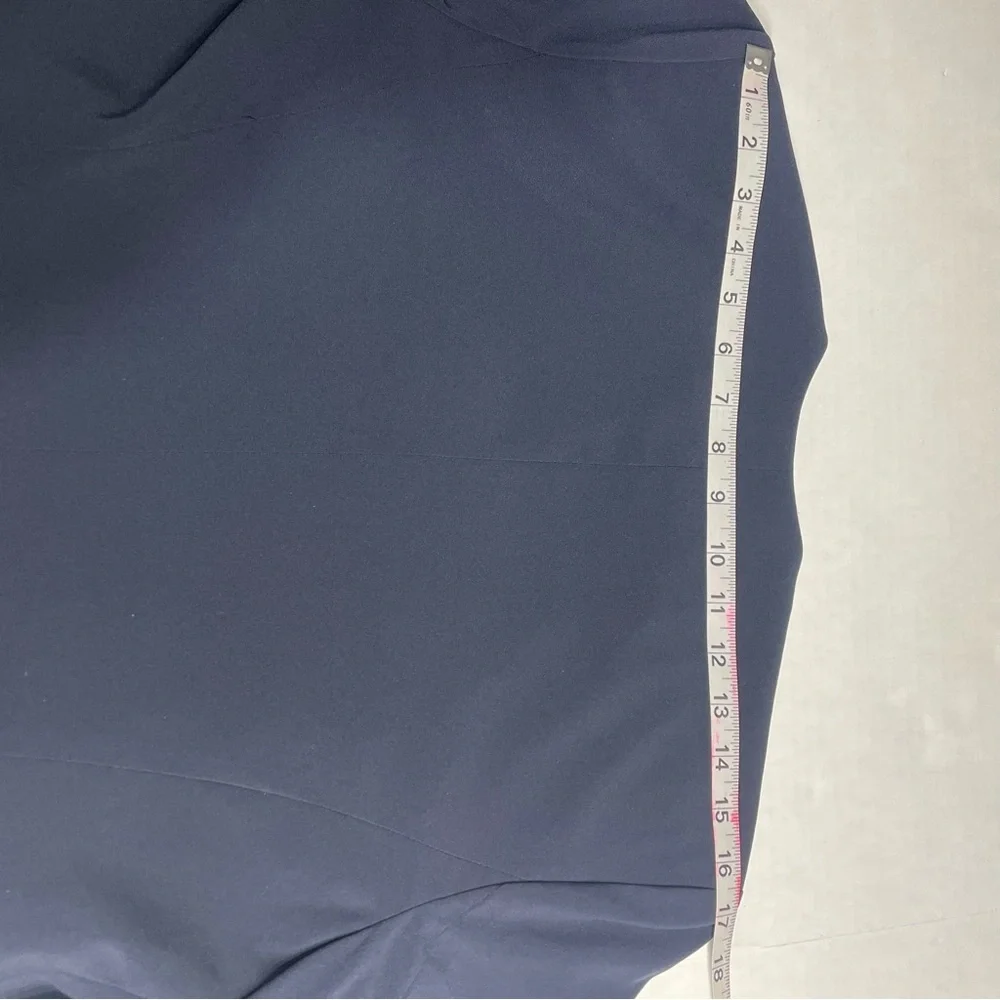 Banana Republic Open-Front Draped Jacket True Navy Blazer Size 12. NEW. Workwear